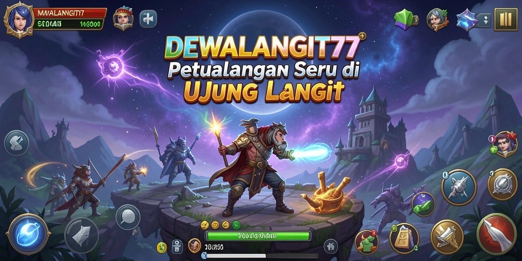 Tampilan gameplay seru dalam petualangan menakjubkan di DEWALANGIT77.