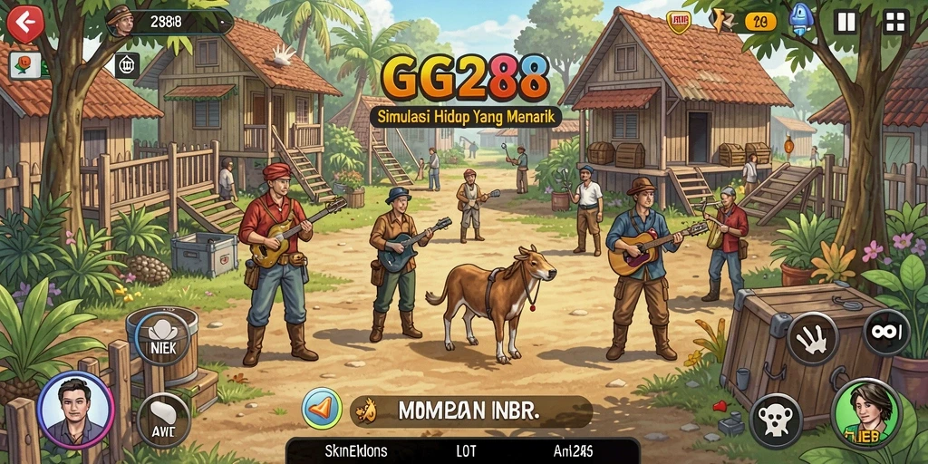 Tampilan gameplay GG288 menampilkan simulasi interaktif yang menarik.