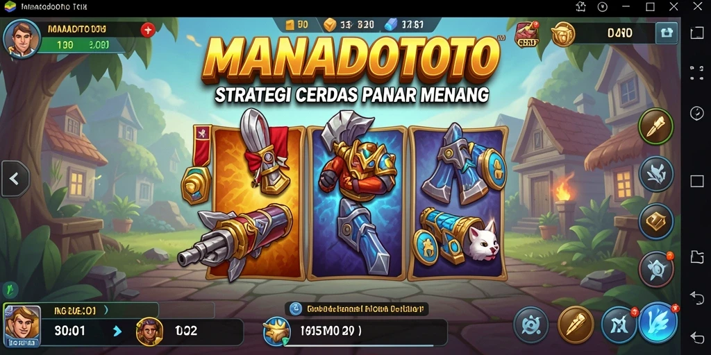 Tampilan menarik dari gameplay <strong>MANADOTOTO</strong> yang menampilkan pertempuran strategi.