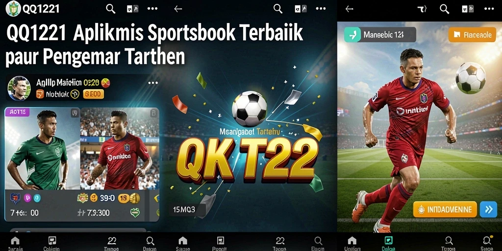 Screenshot menunjukkan tampilan taruhan olahraga di QQ1221.