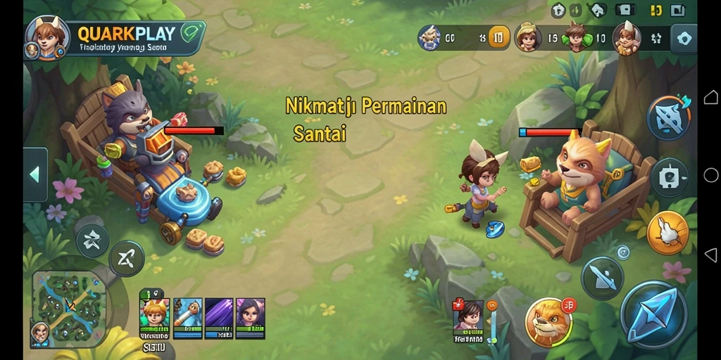 Screenshot utama menampilkan gameplay seru dan menarik dari QUARKPLAY.