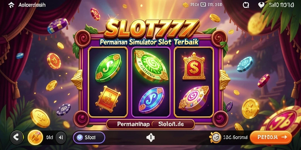 Tampilan gameplay SLOT777 yang menampilkan mesin slot dan fitur menarik.