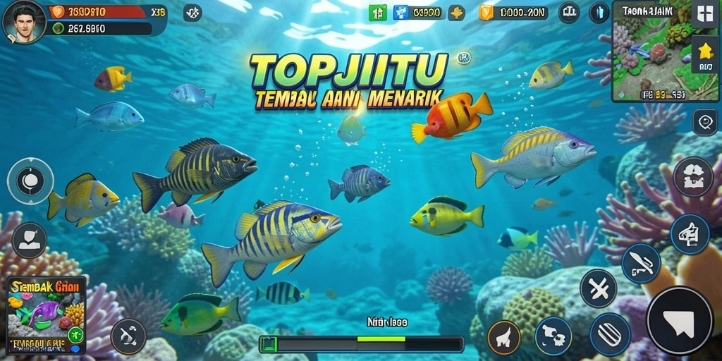Screenshot gameplay Tembak Ikan yang menarik dan seru.